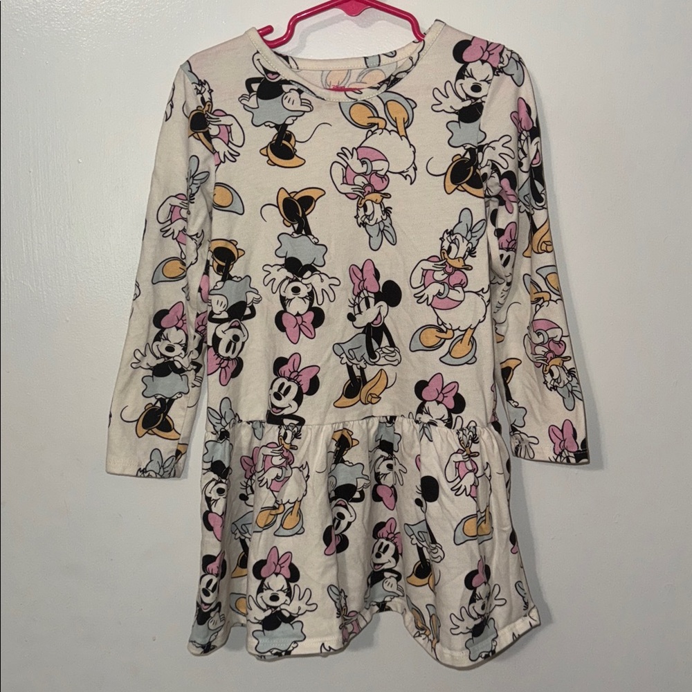 Disney Minnie Mouse Cream and Pink Dress